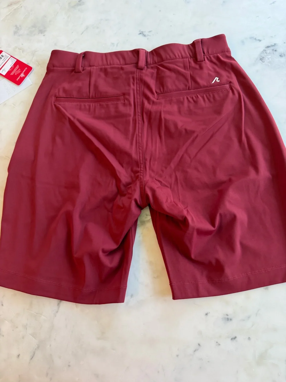 Redvanly Varick Performance Shorts – Maroon – NWT – Size Small